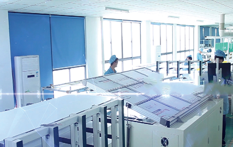 光伏组件生产车间